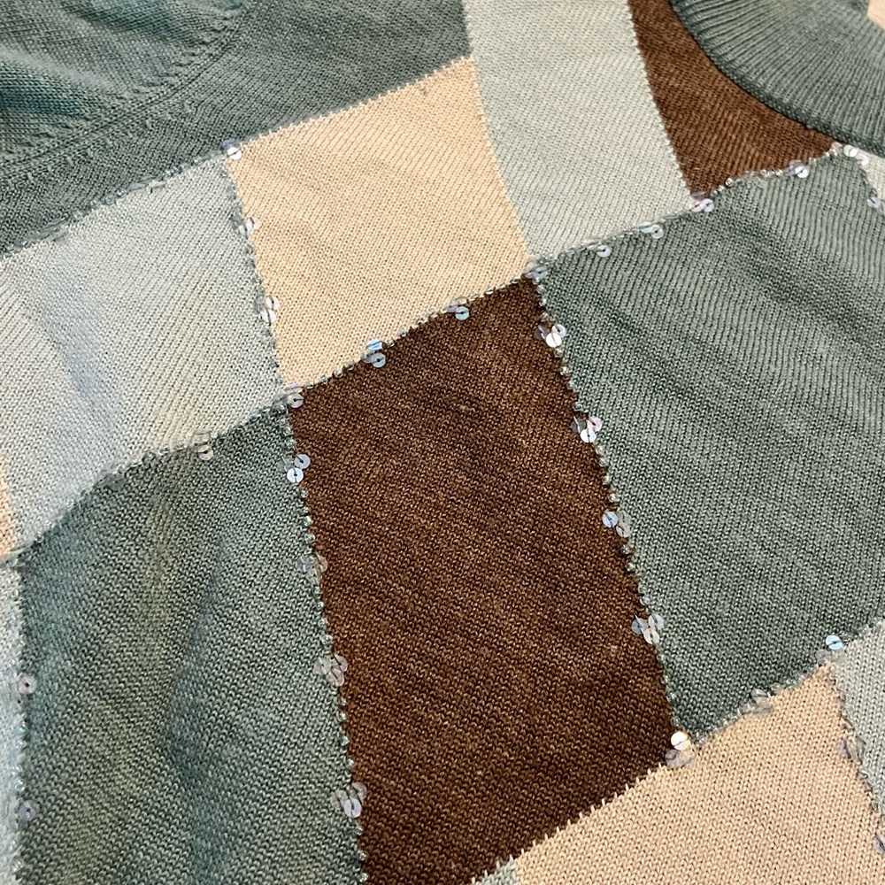 Alfred Dunner Wool Blend Argyle Patterned Sweater… - image 4